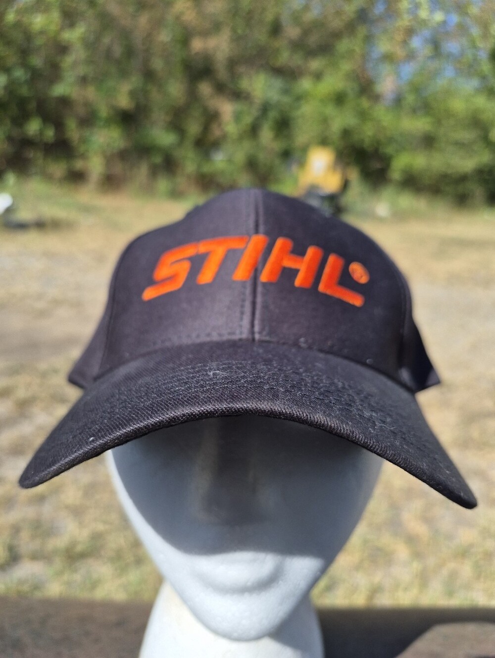 Stihl Black Cap with Orange Logo - Men's Accessory